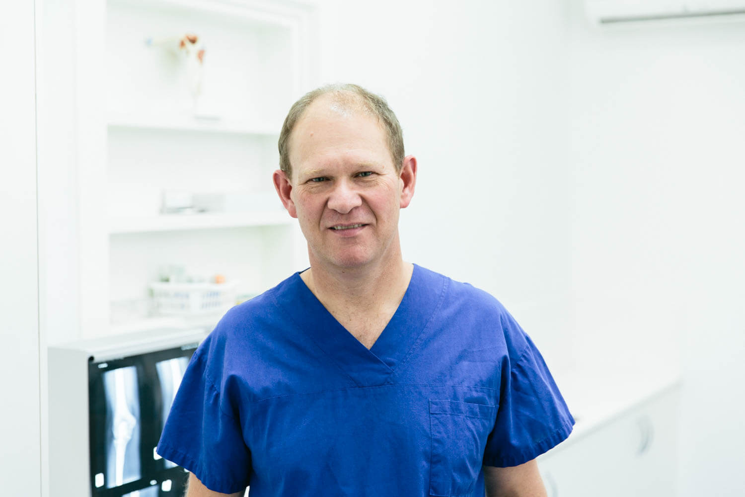 Dr Gavin Nimon in scrubs